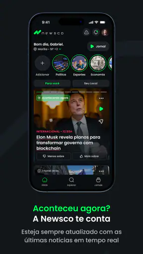 Newsco - Notícias com IA screenshot