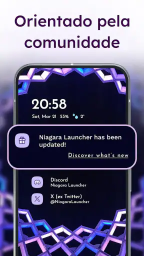 Niagara Launcher Tela Inicial screenshot