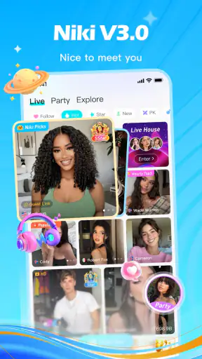 Niki Live - Live Stream&Party screenshot