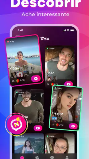 Niko - Video Chat e Diversão screenshot