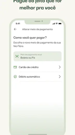 Nio: internet fibra screenshot