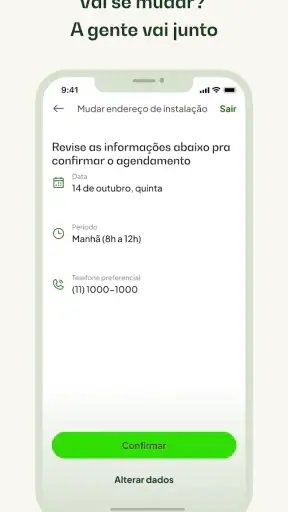Nio: internet fibra screenshot
