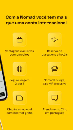 Nomad: Conta em Dólar e Euro screenshot