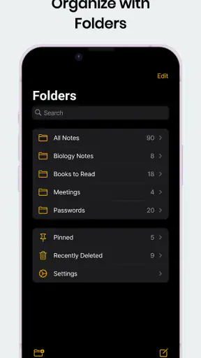 Notas: Bloco de notas, listas screenshot