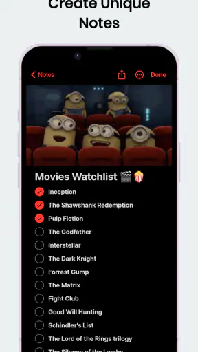 Notas: Bloco de notas, listas screenshot