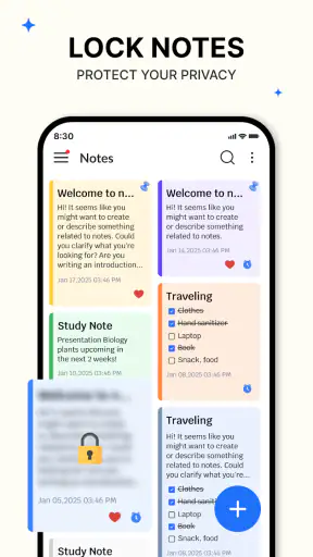 Notas IA: Bloco e Caderno screenshot