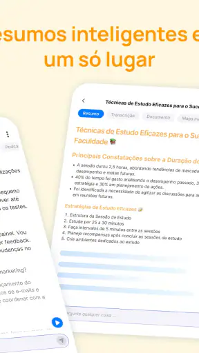 NoteX: Notas e Reuniões IA screenshot