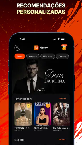 Novely: Ler Novelas e Romances screenshot