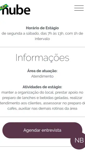 Nube Vagas screenshot