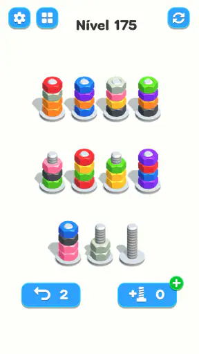 Nuts & Bolts, Color Screw Sort screenshot