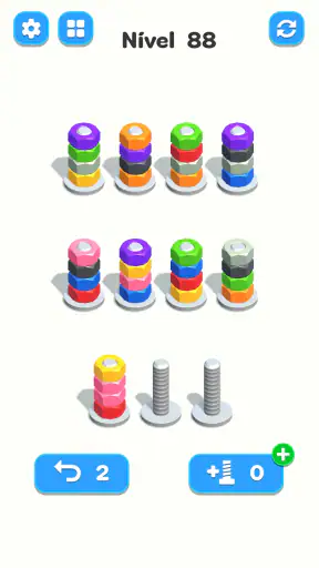 Nuts & Bolts, Color Screw Sort screenshot