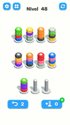 Nuts & Bolts, Color Screw Sort screenshot