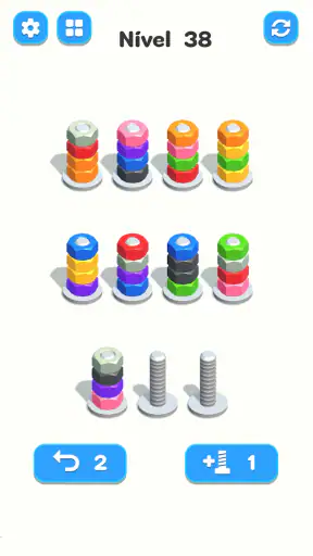 Nuts & Bolts, Color Screw Sort screenshot