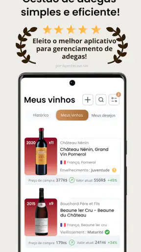 Oeni - Gestão Adega de Vinhos screenshot