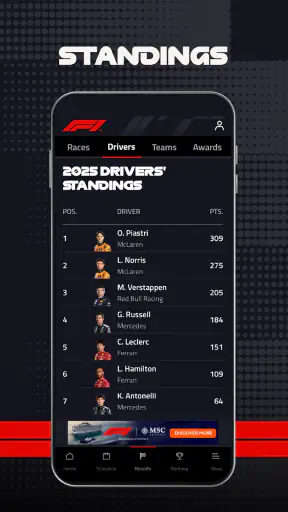 Official F1 ® App screenshot