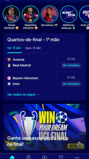 Oficial UEFA Champions League screenshot