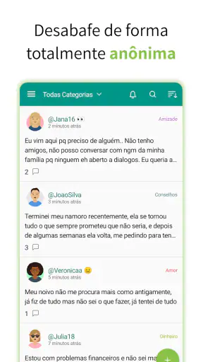 Ombro Amigo Virtual: Anônimo screenshot