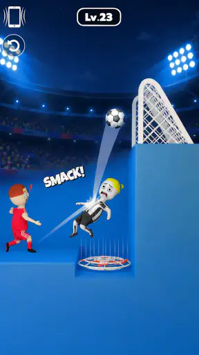 One Shot Soccer: Swipe & Score screenshot