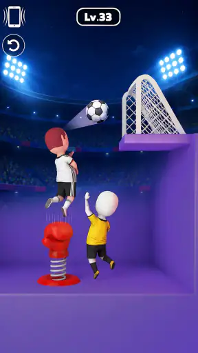 One Shot Soccer: Swipe & Score screenshot