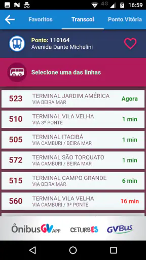 ÔnibusGV screenshot