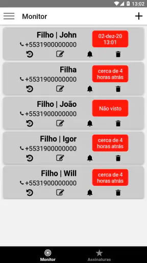 Online Monitor (Visto último) screenshot