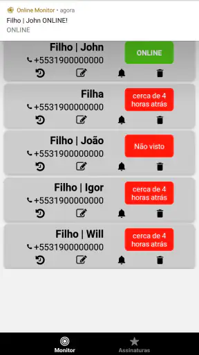 Online Monitor (Visto último) screenshot