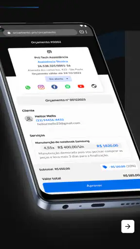 Orçamento PRO: Orç. e Recibo screenshot