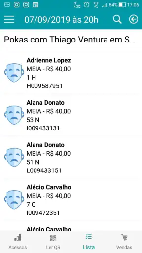 Organizador Bilheteria Express screenshot
