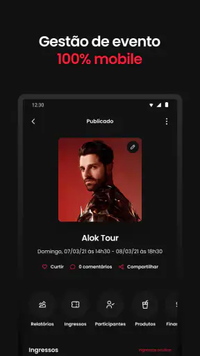Outgo: Crie e viva eventos screenshot