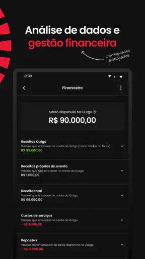 Outgo: Crie e viva eventos screenshot