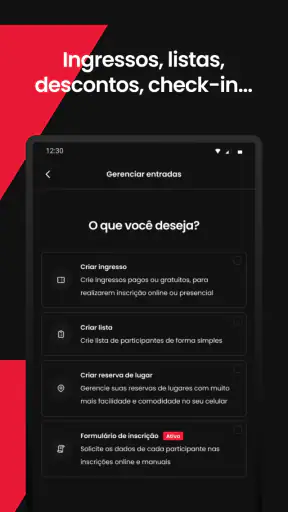 Outgo: Crie e viva eventos screenshot