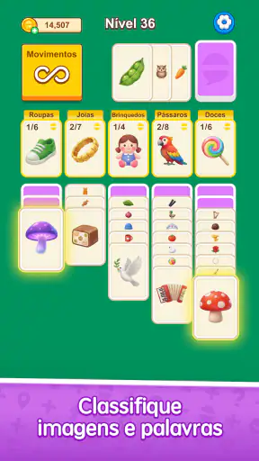 Paciência de Palavras screenshot