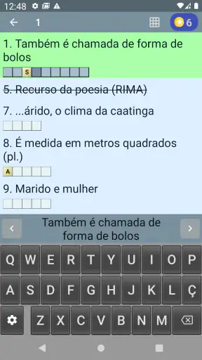 Palavras Cruzadas screenshot