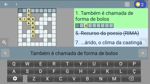 Palavras Cruzadas screenshot