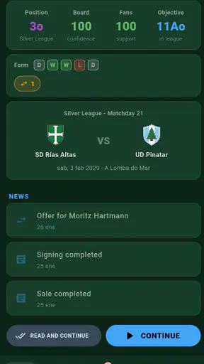 Palco 90: Gerente de Futebol screenshot