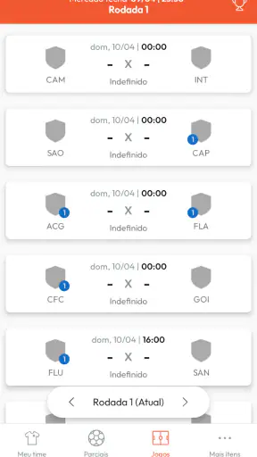 Parciais CFC screenshot