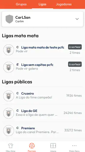 Parciais CFC screenshot