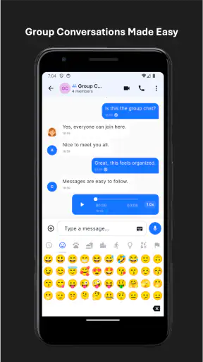 Parrot Chat Messenger screenshot