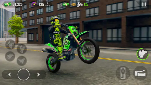 passeio de moto empinada screenshot