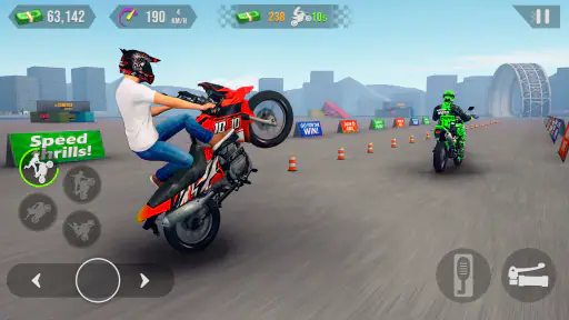 passeio de moto empinada screenshot