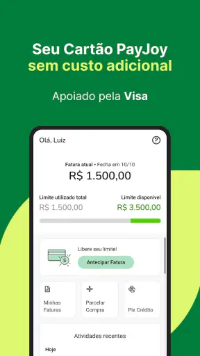 PayJoy - cartão de crédito screenshot
