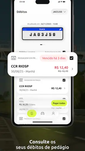 Pedágio Digital screenshot