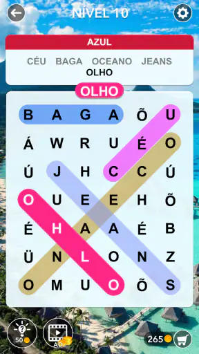 Pesquisa de palavras screenshot