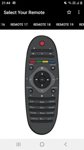 Philips TV Remote Controller screenshot