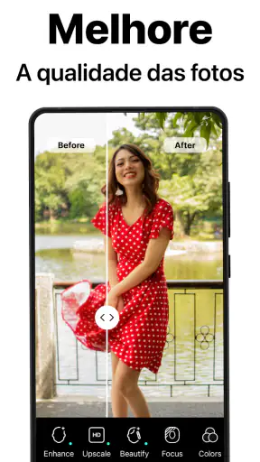 PhotoBoost Melhorador Fotos AI screenshot