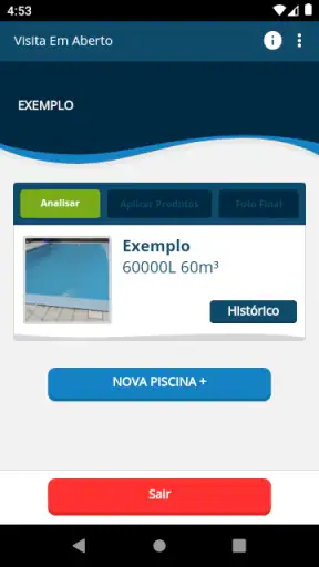PiscinApp screenshot