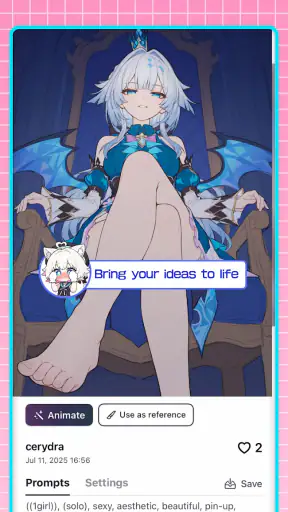 PixAI: Gerador Arte Anime IA screenshot