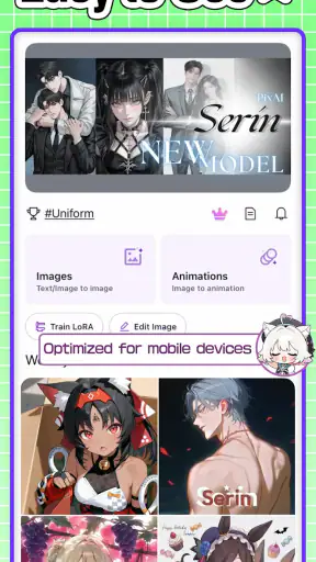 PixAI: Gerador Arte Anime IA screenshot