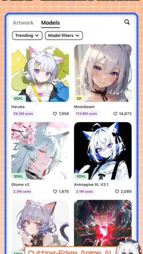 PixAI: Gerador Arte Anime IA screenshot