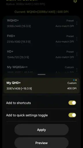 Pixels: Resolution+DPI Changer screenshot